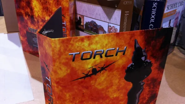 a binder with a custom design